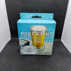 x3 Fred Port-A-Pint Folding Beer Glass